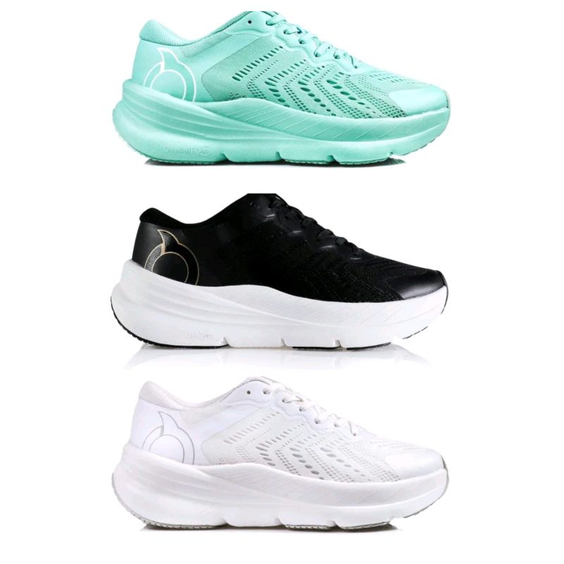 Ortuseight Sepatu lari /Running original HYPERBLAST ENCORE / WHITE - AQUAMARINE - BLACK WHITE/ ORTUS