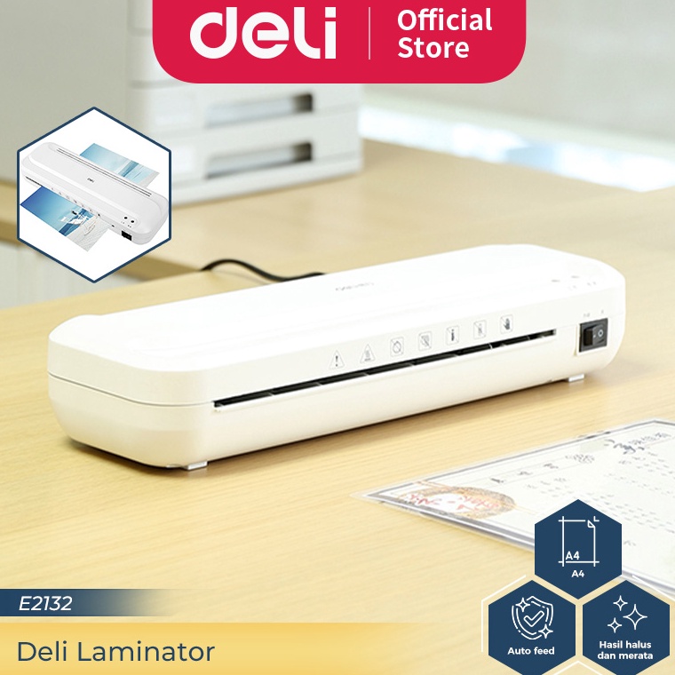 

KODE K9W Deli Laminator Mesin Laminating A4 F4 71 MIC Laminasi HotPanas Dokumen Cepat Praktis E2132