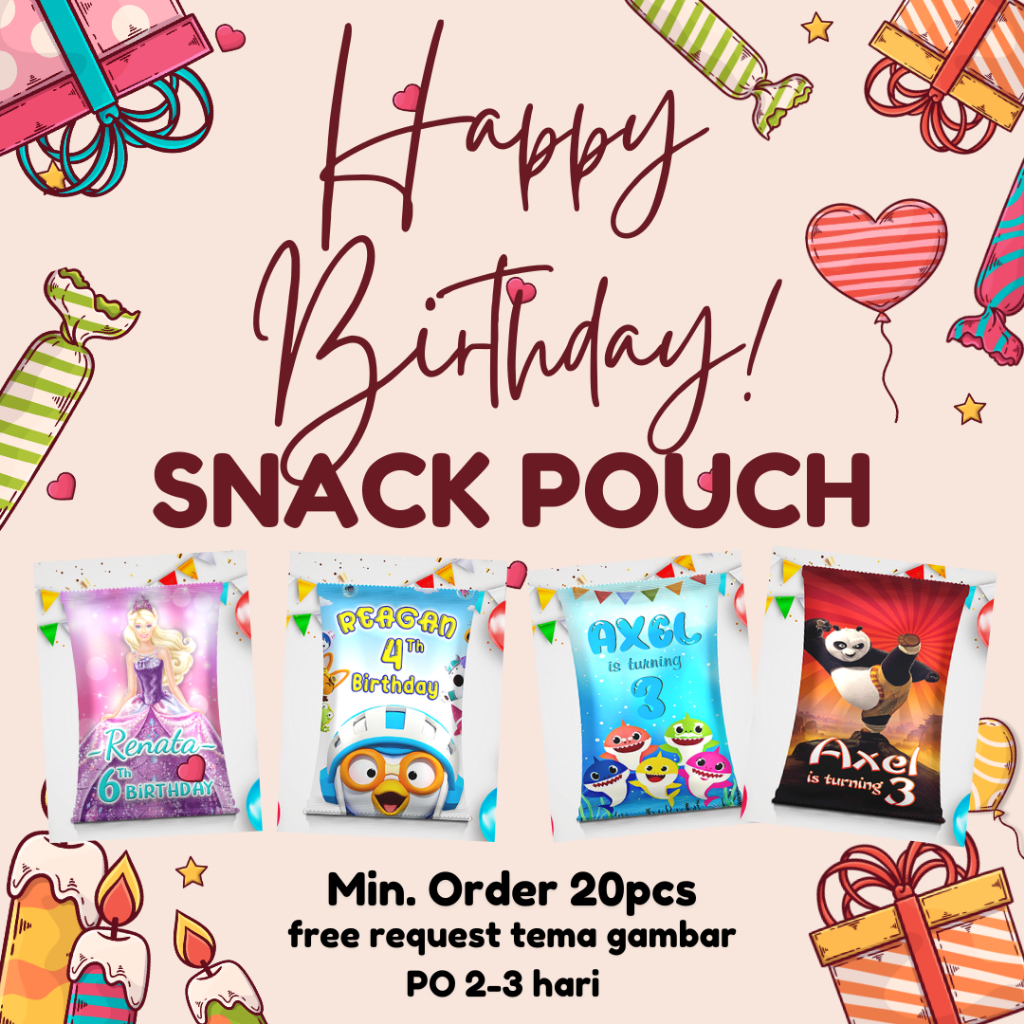 

Pouch Snack Ulang Tahun Anak