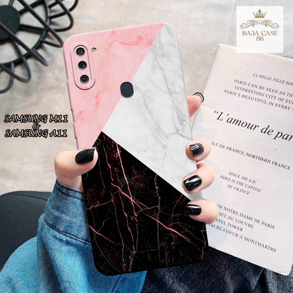 Case Samsung M11 / A11 - Rajacase - casing Samsung M11 - Motif Softcace Robot - Pelindung handphone 