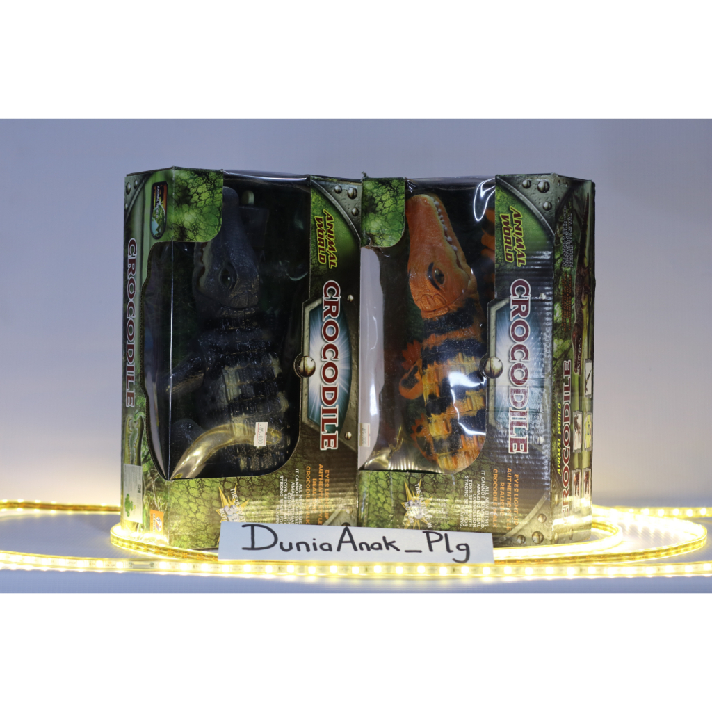 MAINAN BUAYA BATERAI JUMBO+EKOR GERAK