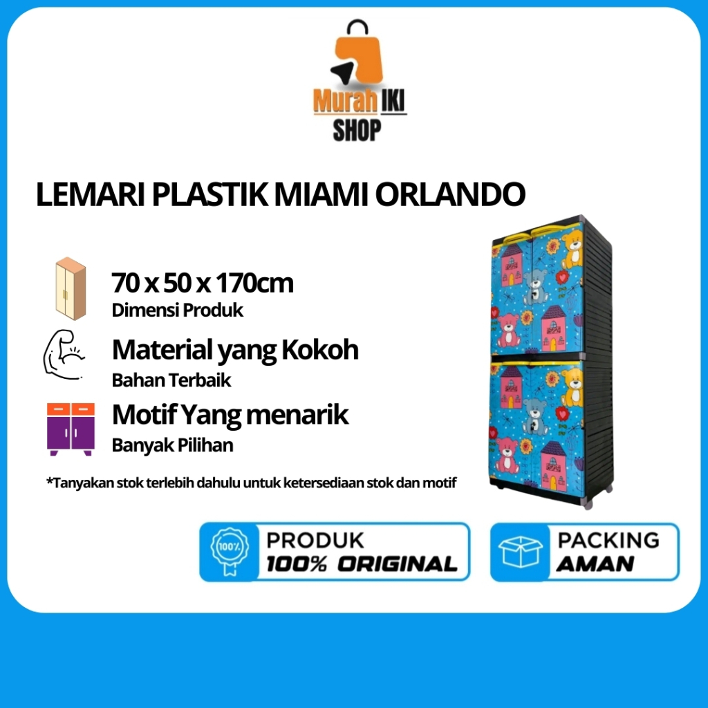 LEMARI PLASTIK MIAMI ORLANDO