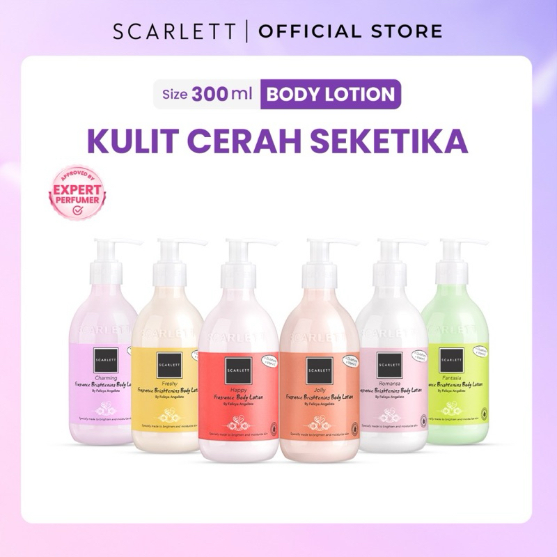 SCARLETT FRAGRANCE BODY LOTION 300ml | HANDBODY SCARLETT | SCARLETT HAND BODY
