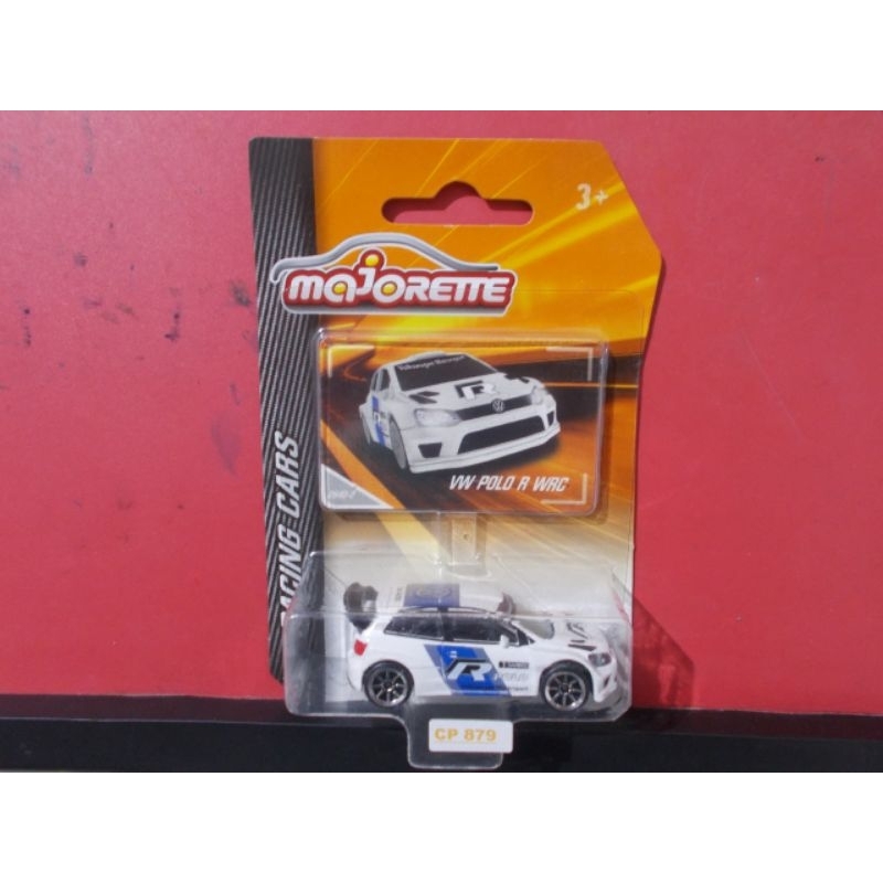 Diecast VW Majorette Racing Volkswagen Polo R WRC Putih