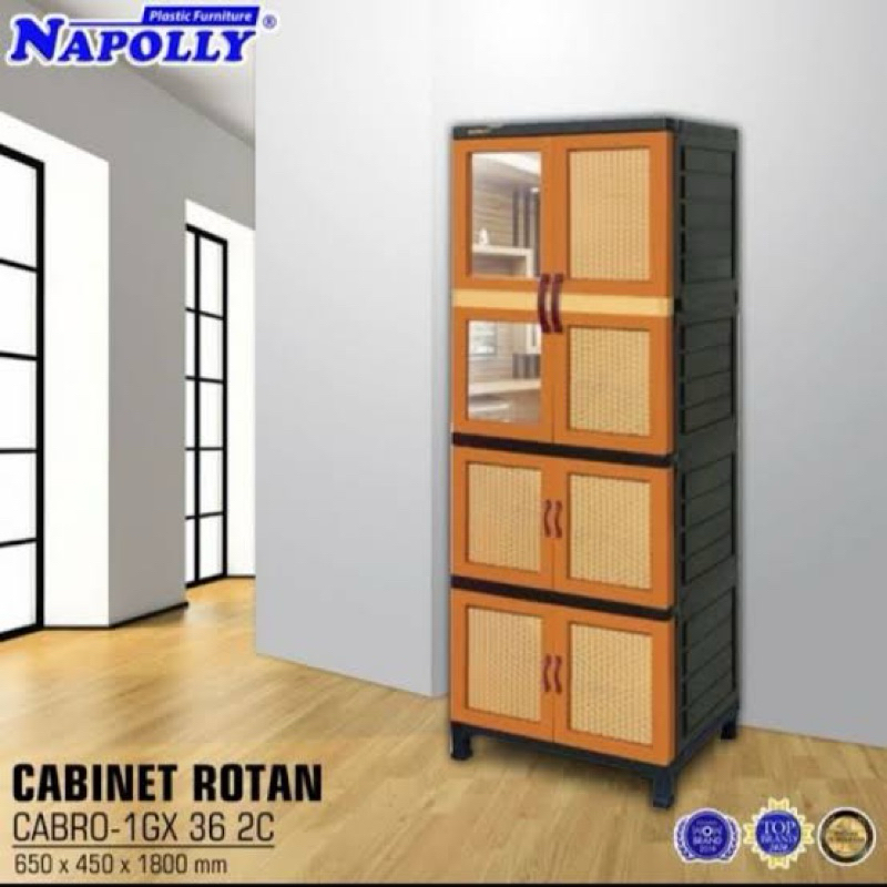 Lemari Plastik Napolly Gantung + 2sap