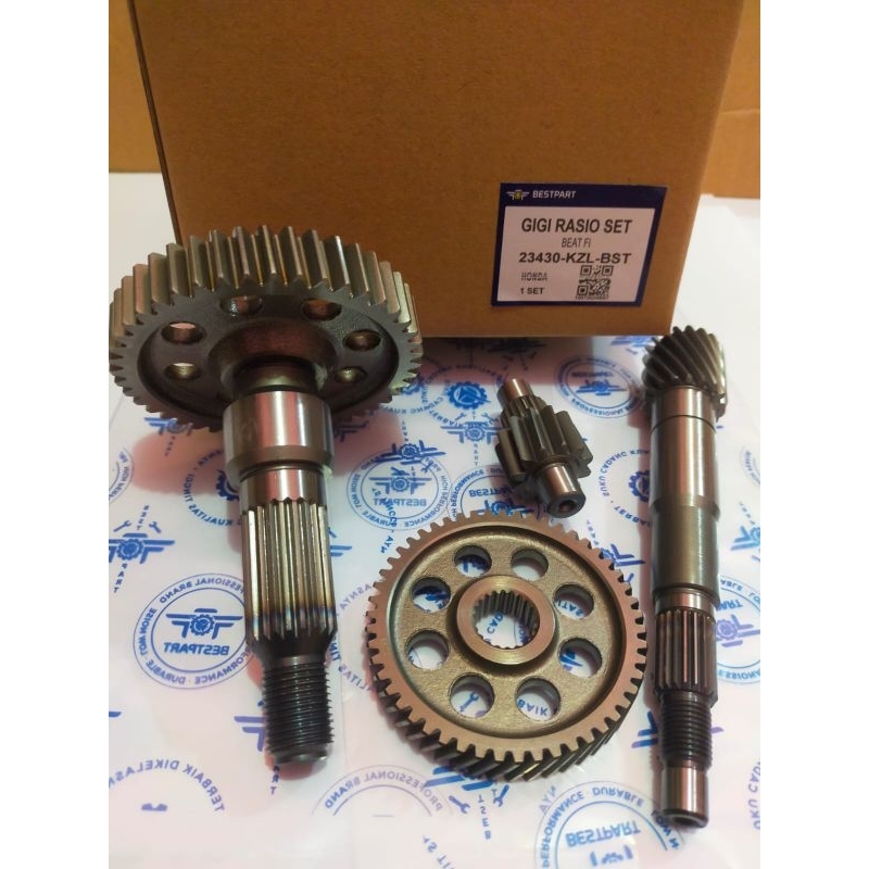 GIGI RASIO SET GER BEAT FI SCOOPY FI 2013 VARIO 110 FI (STATER BERISIK) KZL-BESTPART