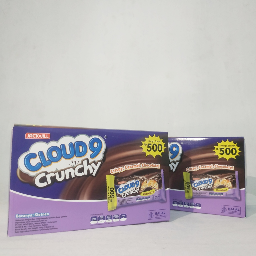 

K MURAH - JACK n JILL Wafer Crispy Caramel Chocolate Cloud9 Box 24 Pcs