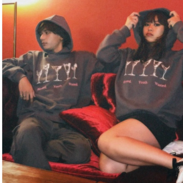 Hoodie Praedae Blessed Youth Wasted Dark Grey [ORIGINAL]