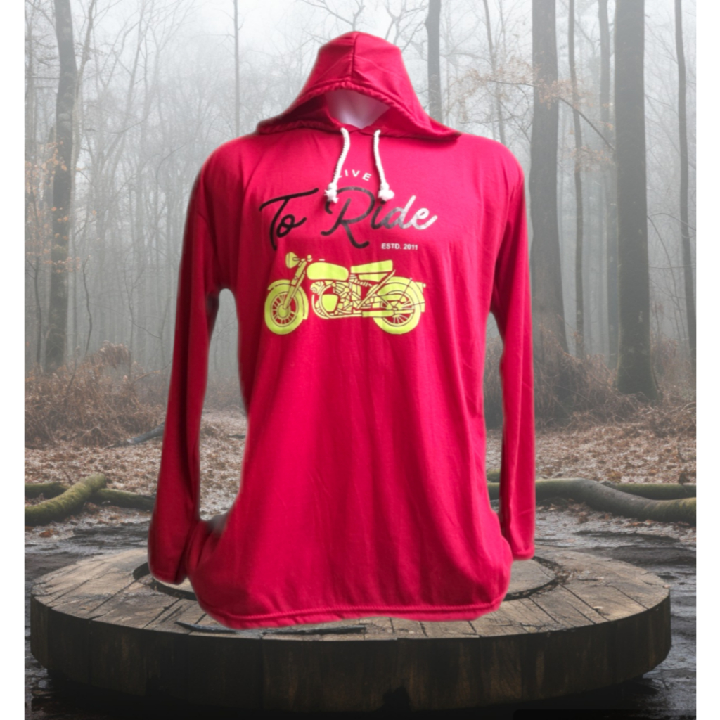 MOCHISHOP Kaos Tani Kupluk Lengan Panjang Dewasa Pria Wanita