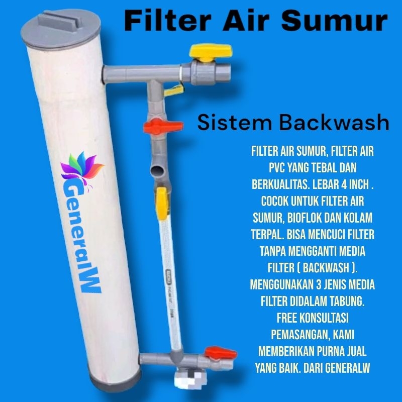 GeneralW Filter Air PVC untuk sumur, bioflok dan kolam terpal dari GeneralW
