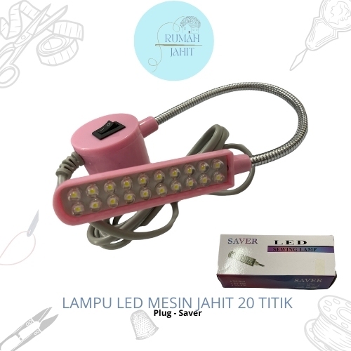 Lampu Mesin Jahit LED 20 titik / Lampu LED 20 titik dengen Magnet