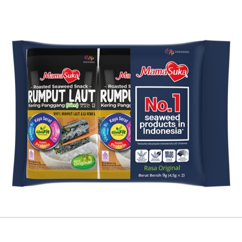 

MamaSuka rumput laut 2 x 4,5 gram