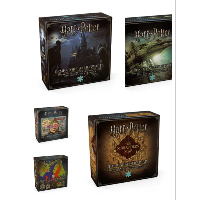 Harry Potter 1000 pcs Puzzle/Jigsaw Official By Noble Collection tersedia Quibbler/Mauraders/Gringgo