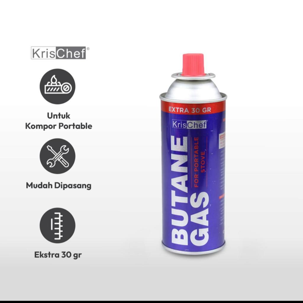 Krischef 250 Gr Gas Butana Untuk Kompor Portable