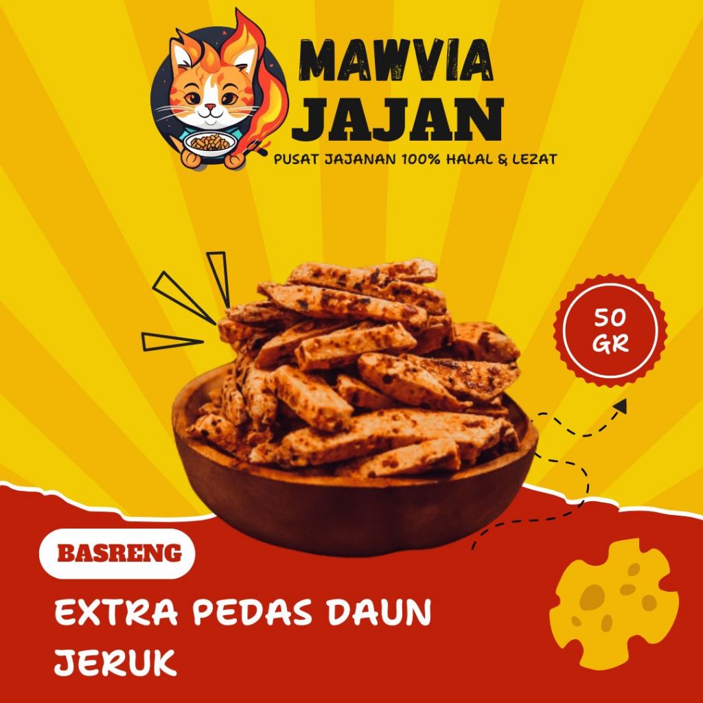

BASRENG EXTRA PEDAS DAUN JERUK 50 GR