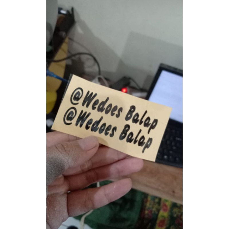 

stiker nama