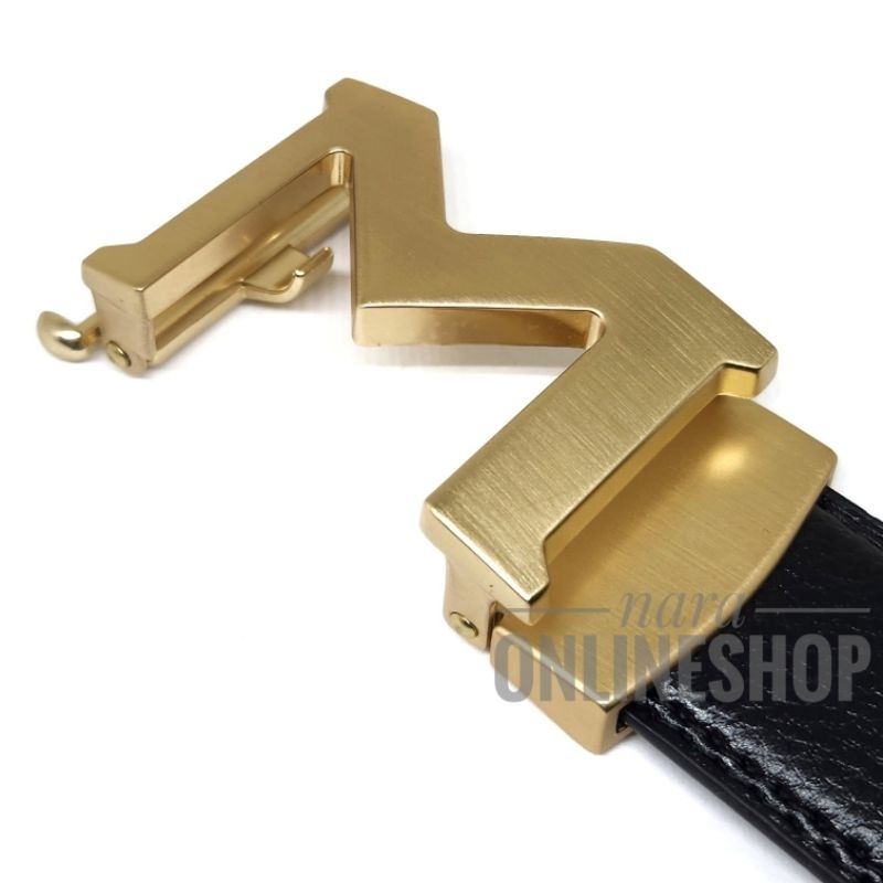 Gesper Ikat Pinggang Pria Model Rel Otomatis Huruf M