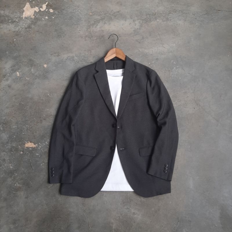 Uniqlo comfort blazer dark grey