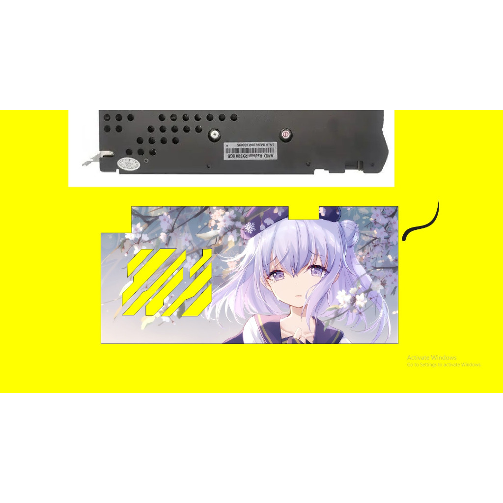 backplate vga anime custom gambar led rgb