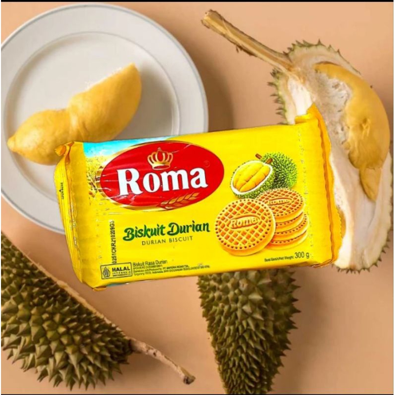 

Roma Biskuit KELAPA / DURIAN 300gr 1 Pcs