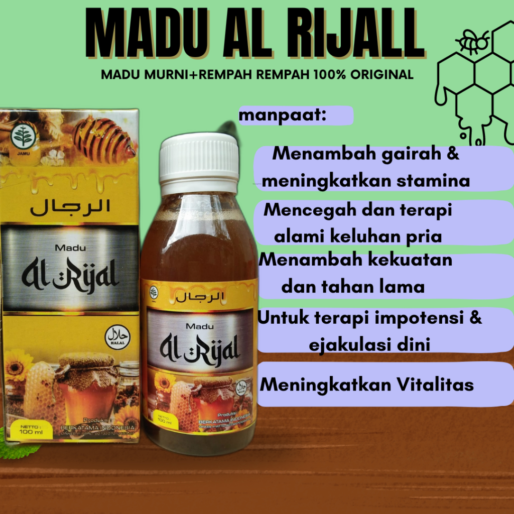 Madu Al Rijjal Madu Kuat Tahan Lama Madu Murni
