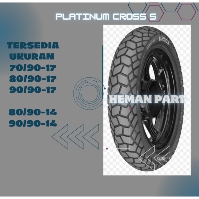 BAN CORSA PLATINUM CROSS S RING 14 UNTUK ANEKA METIK YUUU