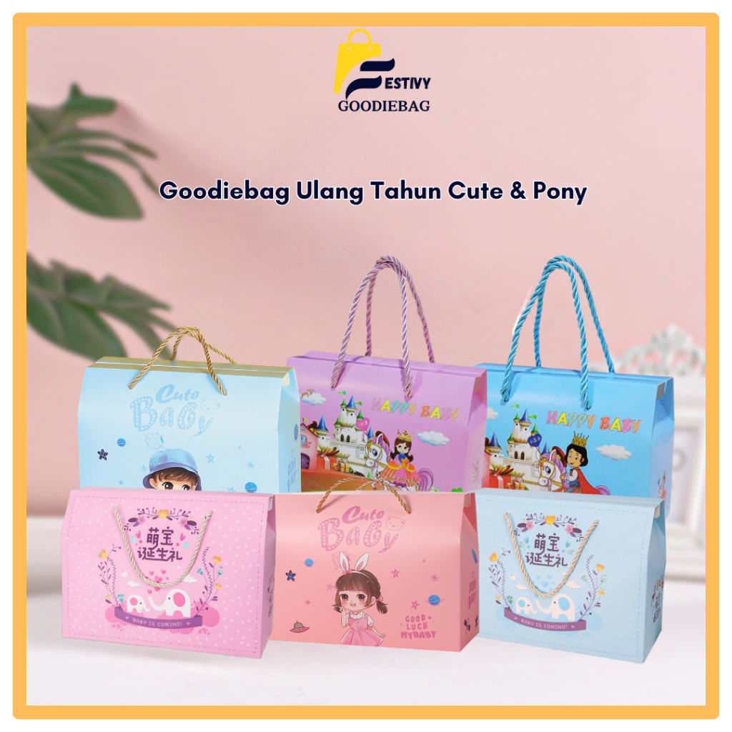 

FG Goodiebag Ulang Tahun /Paperbag Bingkisan Souvenir Ulang Tahun Anak Karakter Motif Cute / Tas Hadiah Sovenir Ulang Tahun PP18