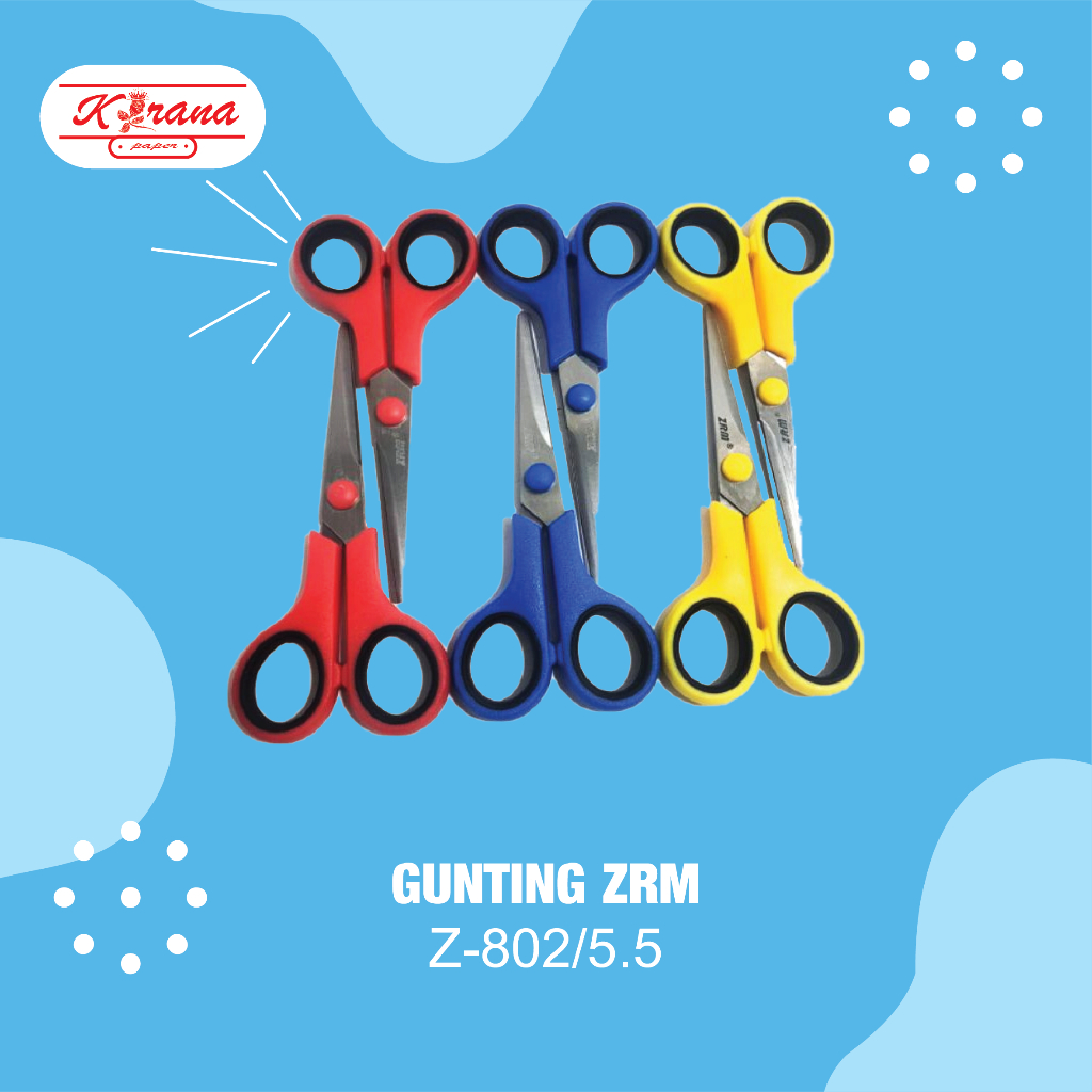 

Zrm Gunting Z-802 (5.5") / Gunting Kecil Stainless Steel