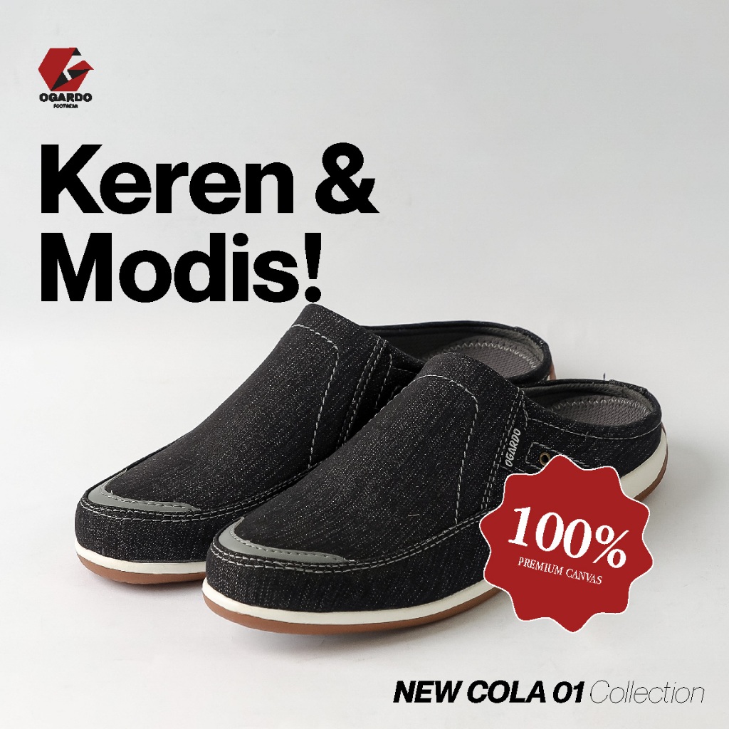 Ogardo Sepatu NEW COLA 01 kekinian Slip On