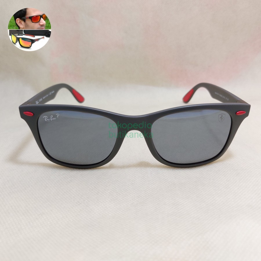 Kacamata Rayban Ferrari Liteforce 4195 Grey Original