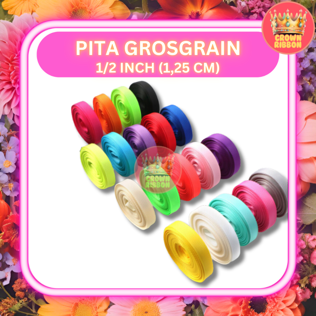 

Pita Grosgrain 1/2 inch (1,2 cm) grossgrain