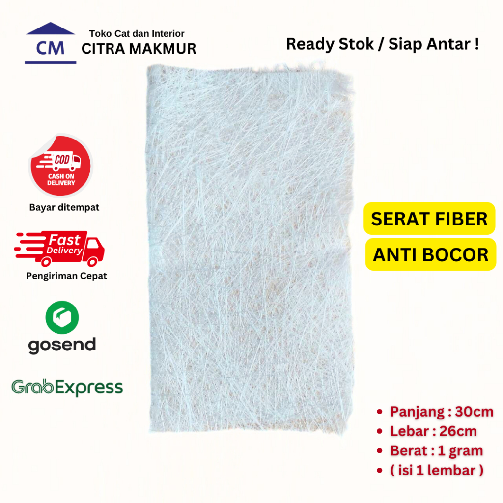 Serat Fiber Matt/ Fiberglass / Kain Waterproofing