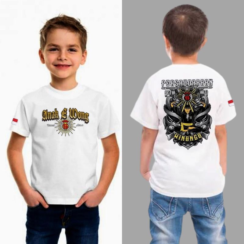 Kaos Anak PSHW - Anak e Wong SH Winongo - Size S M L XL XXL XXXL - Usia 1-12 Tahun - Baju Kaos Anak 