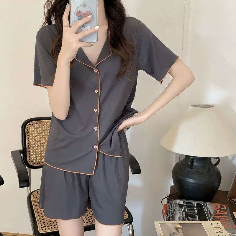 [COD] Pyama wanita pendek/piyama korea/baju tidur wanita/piyama wanita/baju tidur wanita satin premi