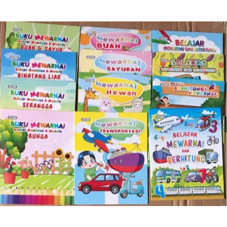

KIKY - Buku Mewarnai Belajar Anak Membaca dan Menulis ( Kecil )