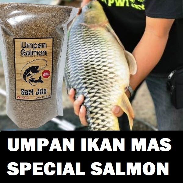 UMPAN IKAN MAS AMIS WANGI SPECIAL PELET SALMON JITU