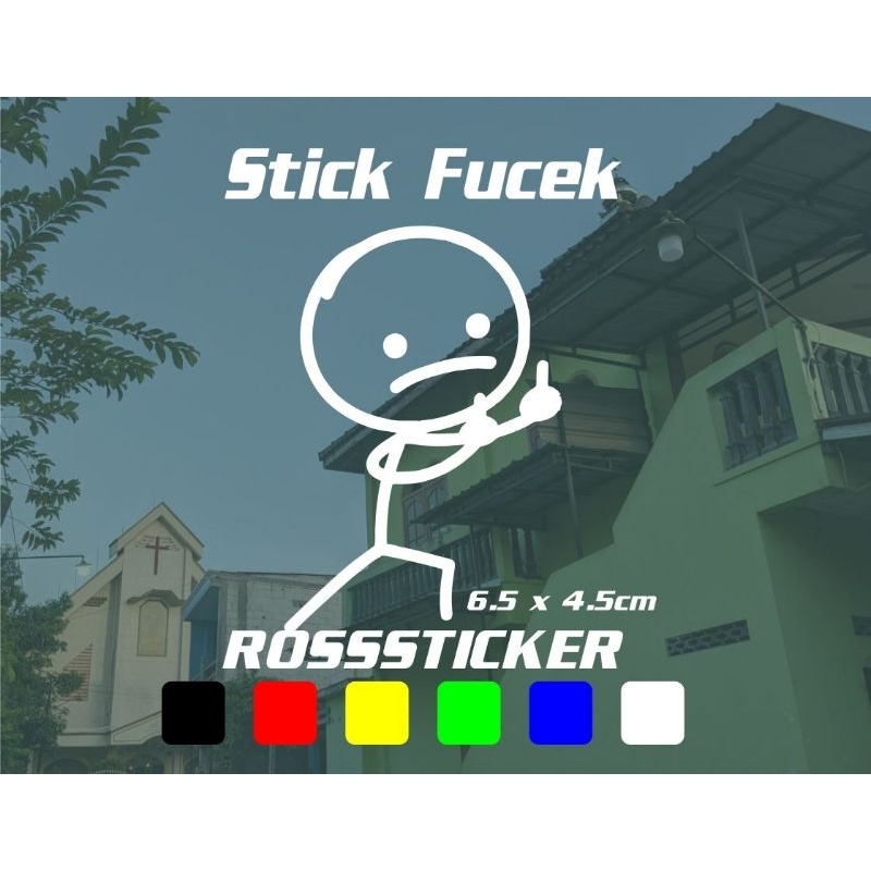 fucek cutting sticker stickman fucek, finger fucek sticker cutting terbaru