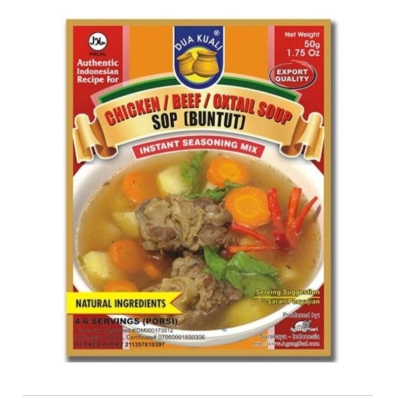 

BUMBU SOP BUNTUT DUA KUALI - Bumbu Instan Indonesia Siap Masak