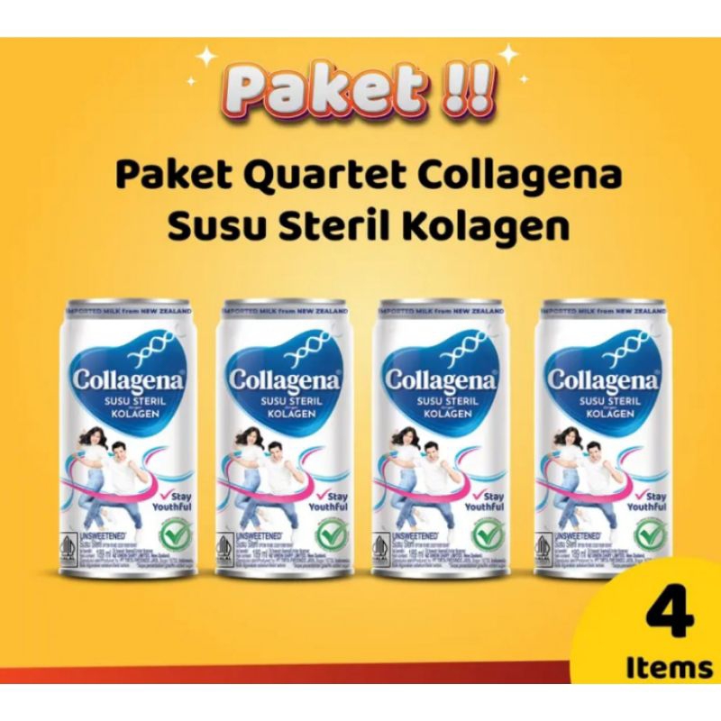 

Collagena Susu Steril dengan Kolagen 189 ml x 4