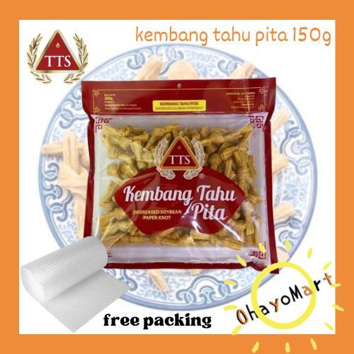 

TTS Kembang Tahu / dried soy bean paper Knot / kembang tahu pita 150g