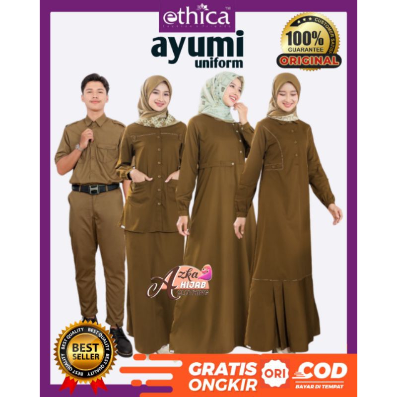 ETHICA DRESS UNIFORM 23 / KAHFI UNIFORM 01 / BAJU ASN GAMIS ASN / BAJU KEKI GURU / GAMIS ETHICA TERB