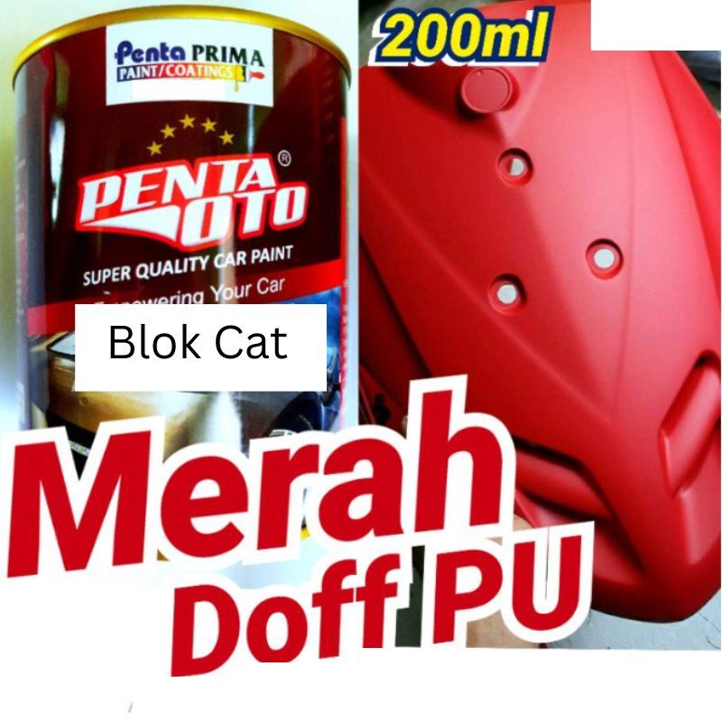 Cat Penta OTO Scoopy RED PU Merah doff HD-3747 ( 200ml - 1L )