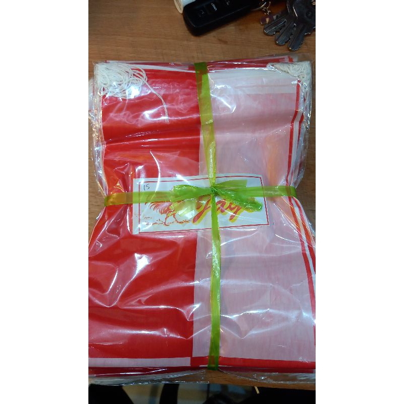 40 pcs Bendera Plastik Merah Putih + Tali / Bendera Merah Putih / Bendera Agustusan / Aksesoris Agus