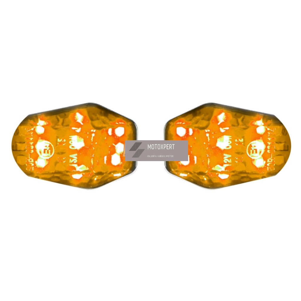 Lampu Sen Tempel Sein Tempel Motor Fairing Oval Ninja GSX R15 R25 NEW SEN DEPAN BELAKANG