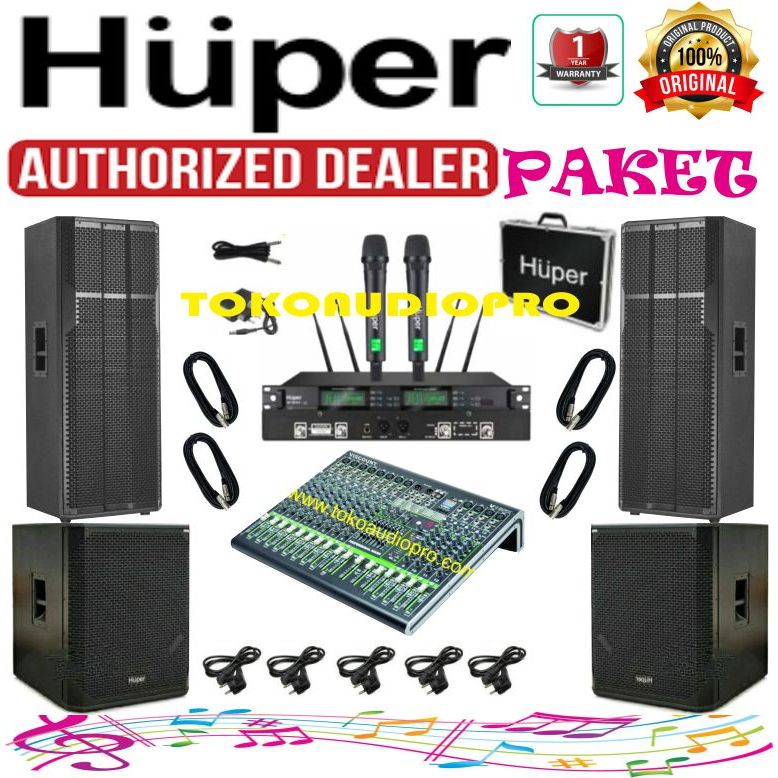 Paket Sound Huper B-215A B-118A Speaker Aktif Huper B215A B18A Paket Soundsistim