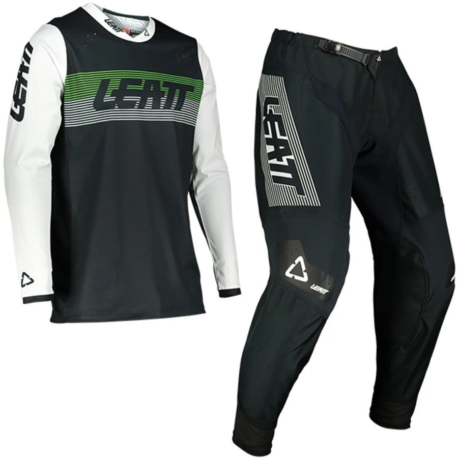 Jersey Set Kit Leatt 4.5 Lite Black Jerset Leatt 4.5 MX Trabas Trail Supermoto Original