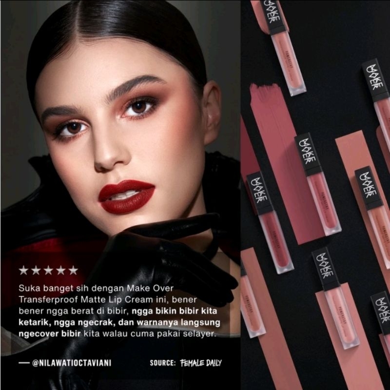 Lip Cream MakeOver - Make Over Powerstay Transferproof Matte