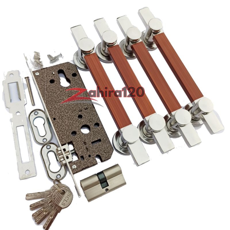 Handle pintu rumah set lengkap Kunci pintu rumah minimalis