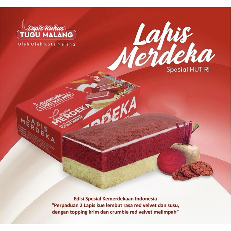 

Lapis Kukus Tugu Malang Merdeka Edisi Terbatas Agustus