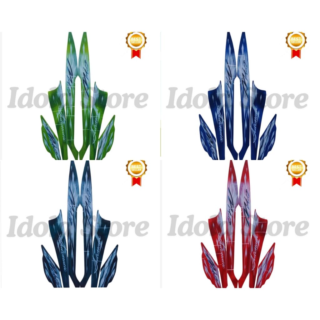 STIKER STRIPING STANDART MIO SPORTY 2009 LIS LES BODY MIO SPORTY 2009